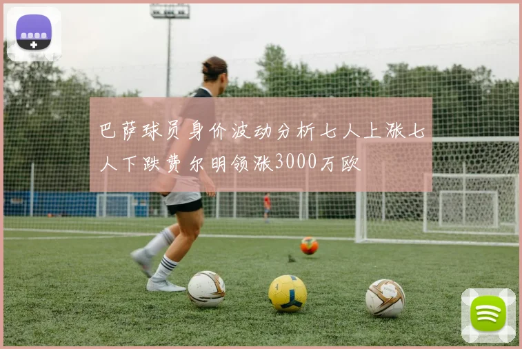 巴萨球员身价波动分析七人上涨七人下跌费尔明领涨3000万欧
